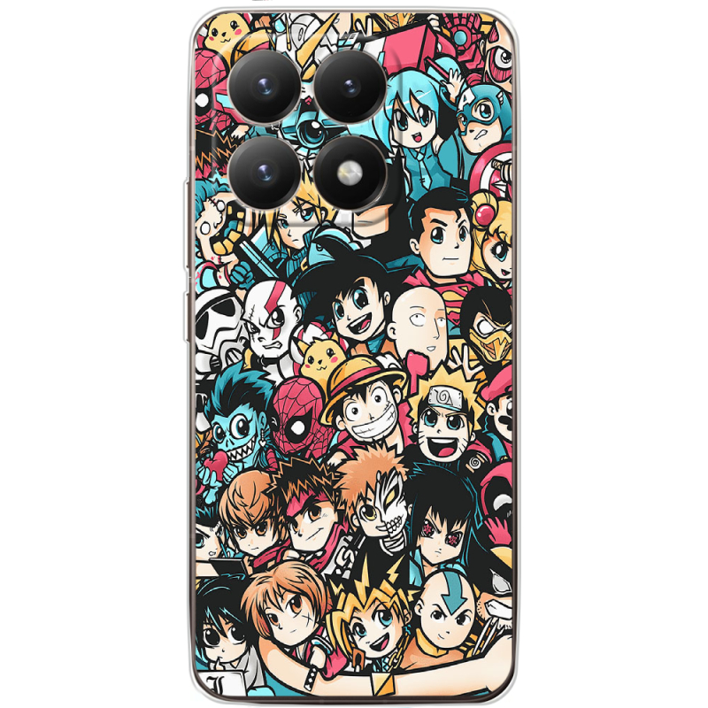 Чохол BoxFace Xiaomi 15T Anime Stickers