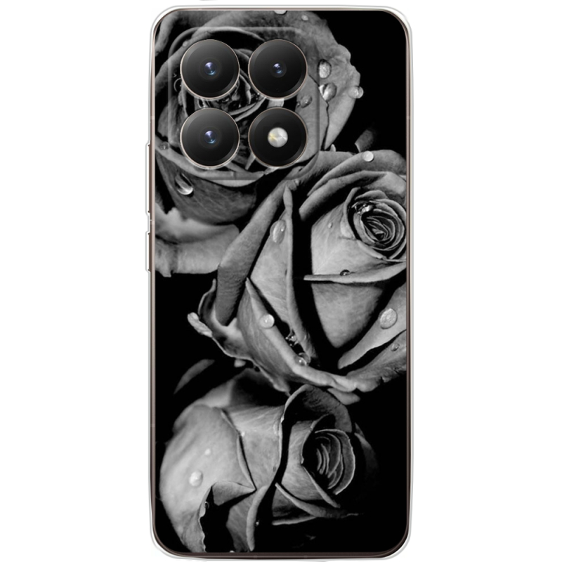 Чохол BoxFace Xiaomi 15T Black and White Roses