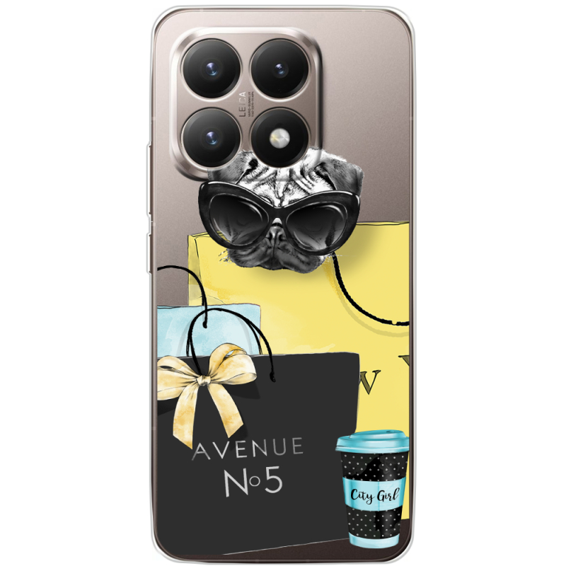 Прозорий чохол BoxFace Xiaomi 15T Fashion Pug