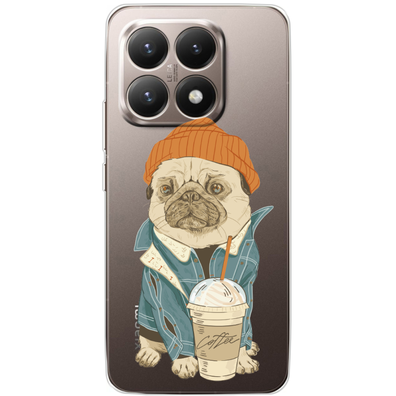 Прозорий чохол BoxFace Xiaomi 15T Dog Coffeeman