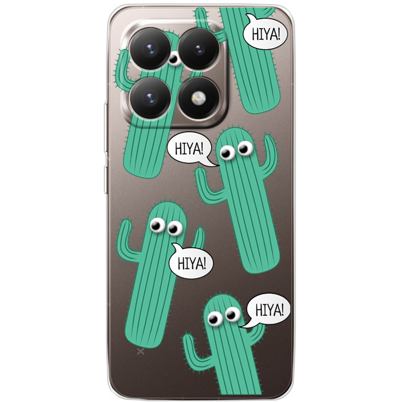 Прозорий чохол BoxFace Xiaomi 15T с 3D-глазками HIYA