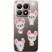 Прозорий чохол BoxFace Xiaomi 15T с 3D-глазками Mouse