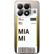Прозорий чохол BoxFace Xiaomi 15T Ticket Miami