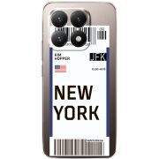 Прозорий чохол BoxFace Xiaomi 15T Ticket New York