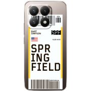 Прозорий чохол BoxFace Xiaomi 15T Ticket Springfield