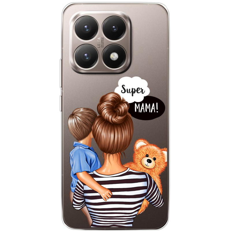Прозорий чохол BoxFace Xiaomi 15T Super Mama and Son