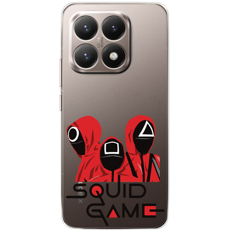 Прозорий чохол BoxFace Xiaomi 15T siquid game люди в красном