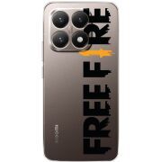 Прозорий чохол BoxFace Xiaomi 15T Free Fire Black Logo