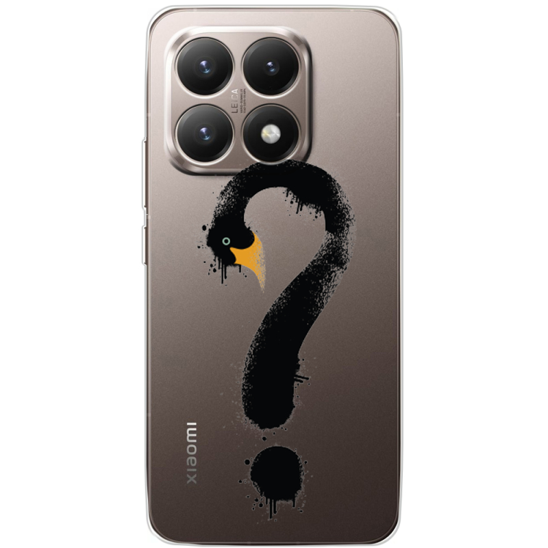 Прозорий чохол BoxFace Xiaomi 15T Swan question