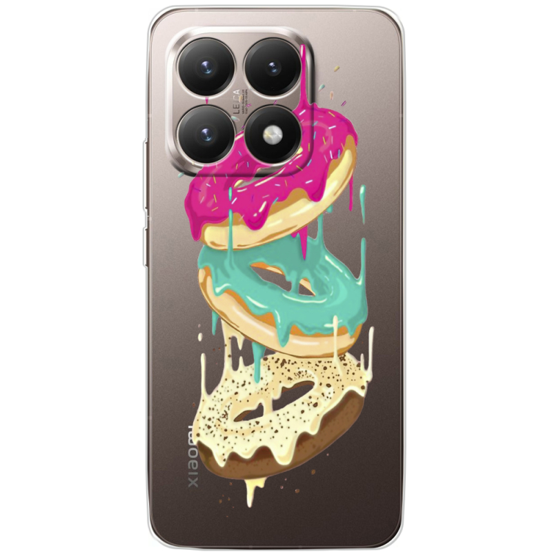 Прозорий чохол BoxFace Xiaomi 15T Donuts