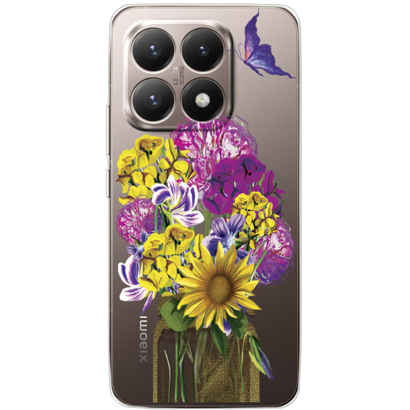 Прозорий чохол BoxFace Xiaomi 15T My Bouquet