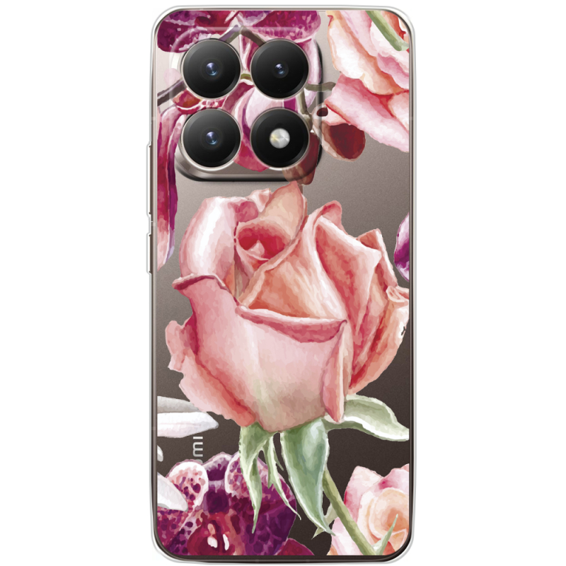 Прозорий чохол BoxFace Xiaomi 15T Rose