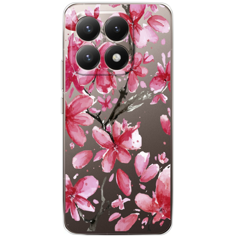 Прозорий чохол BoxFace Xiaomi 15T Pink Magnolia