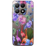 Прозорий чохол BoxFace Xiaomi 15T Flamingo