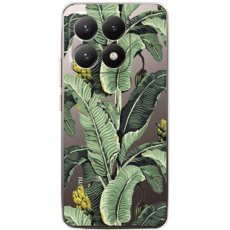 Прозорий чохол BoxFace Xiaomi 15T Banana Leaves
