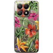 Прозорий чохол BoxFace Xiaomi 15T Tropical Flowers