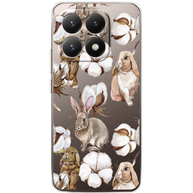 Прозорий чохол BoxFace Xiaomi 15T Cotton and Rabbits