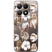 Прозорий чохол BoxFace Xiaomi 15T Cotton and Rabbits
