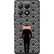 Чорний чохол BoxFace Xiaomi 15T Man Pattern
