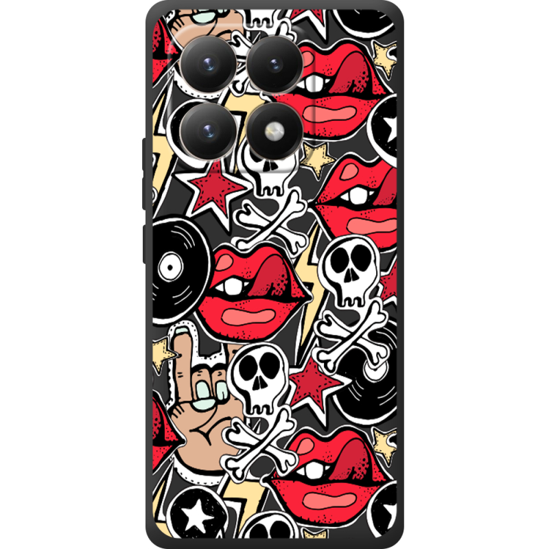 Чорний чохол BoxFace Xiaomi 15T Rock Graffiti