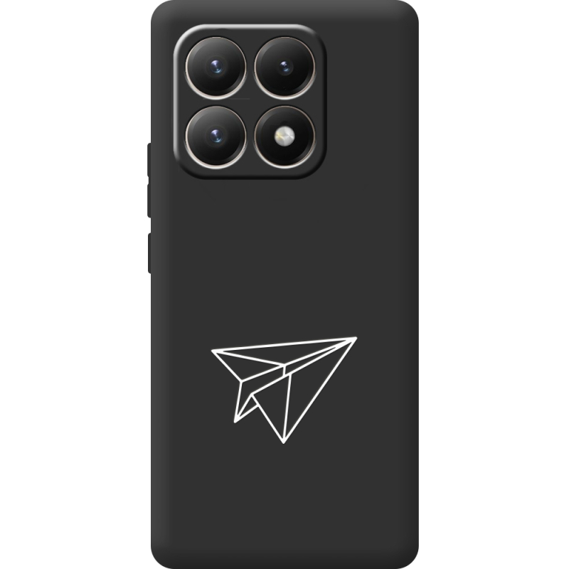 Чорний чохол BoxFace Xiaomi 15T Paper Plane