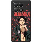 Чорний чохол BoxFace Xiaomi 15T Атака Титанов Леви