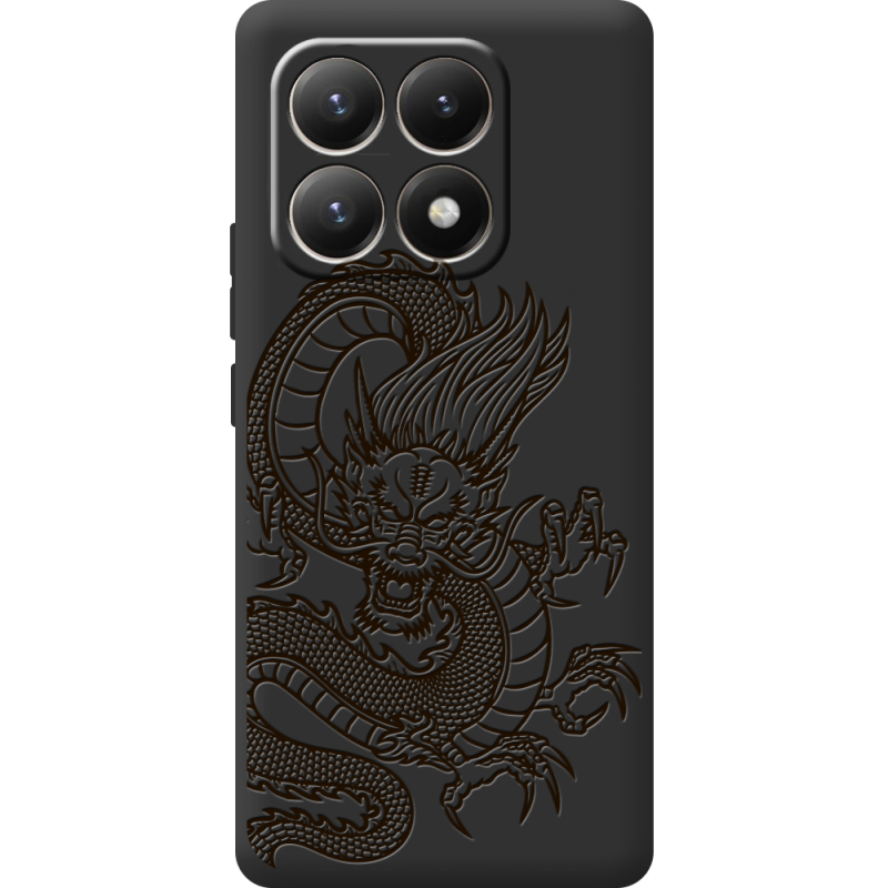 Чорний чохол BoxFace Xiaomi 15T Chinese Dragon