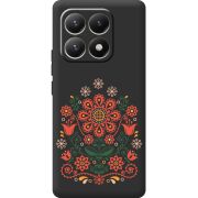 Чорний чохол BoxFace Xiaomi 15T Ukrainian Ornament