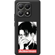 Чорний чохол BoxFace Xiaomi 15T Attack On Titan - Ackerman