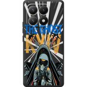 Чорний чохол BoxFace Xiaomi 15T Привид Києва в дії