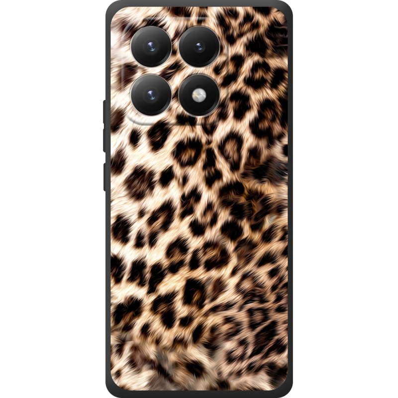 Чорний чохол BoxFace Xiaomi 15T Леопардовий