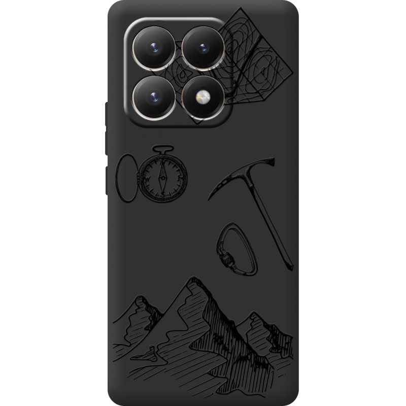 Чорний чохол BoxFace Xiaomi 15T Mountains