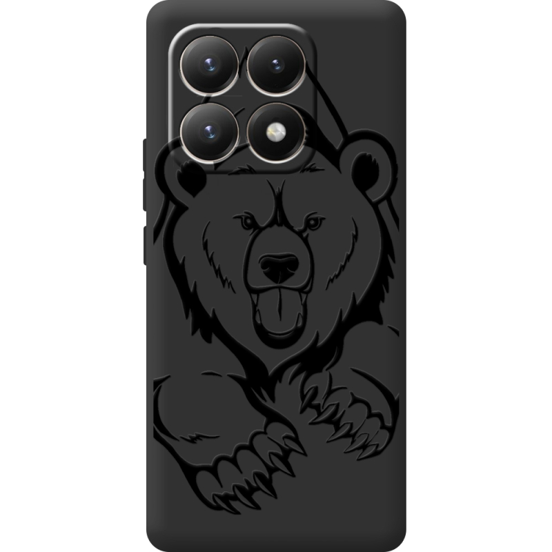 Чорний чохол BoxFace Xiaomi 15T Grizzly Bear