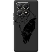 Чорний чохол BoxFace Xiaomi 15T Wolf and Raven