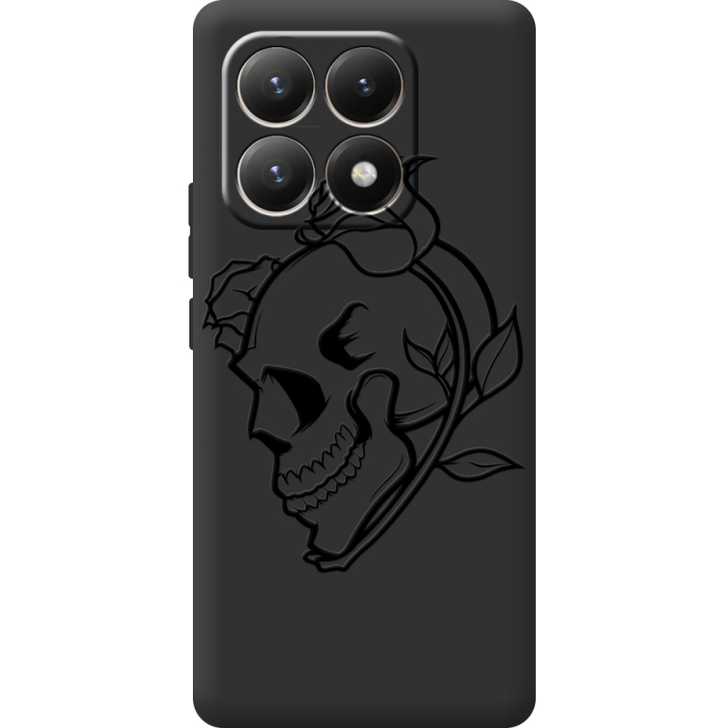 Чорний чохол BoxFace Xiaomi 15T Skull and Roses
