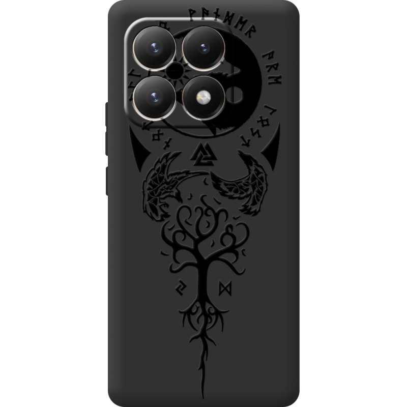 Чорний чохол BoxFace Xiaomi 15T Hugin and Munin