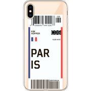 Прозрачный чехол Uprint Apple iPhone XS Max Ticket Paris