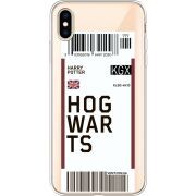 Прозрачный чехол Uprint Apple iPhone XS Max Ticket Hogwarts