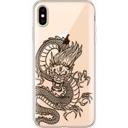 Прозрачный чехол Uprint Apple iPhone XS Max Chinese Dragon