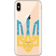 Прозрачный чехол Uprint Apple iPhone XS Max Gold Trident