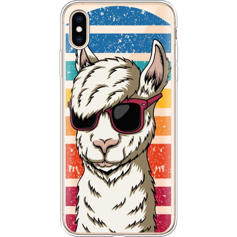 Прозрачный чехол Uprint Apple iPhone XS Max Стильна Лама