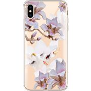 Прозрачный чехол Uprint Apple iPhone XS Max Chinese Magnolia