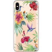 Прозрачный чехол Uprint Apple iPhone XS Max Tropical