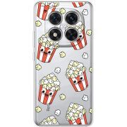 Прозорий чохол BoxFace Xiaomi Redmi Note 15 Pro Plus с 3D-глазками Popcorn