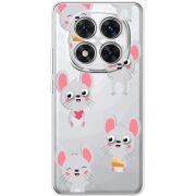 Прозорий чохол BoxFace Xiaomi Redmi Note 15 Pro Plus с 3D-глазками Mouse