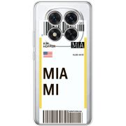 Прозорий чохол BoxFace Xiaomi Redmi Note 15 Pro Plus Ticket Miami