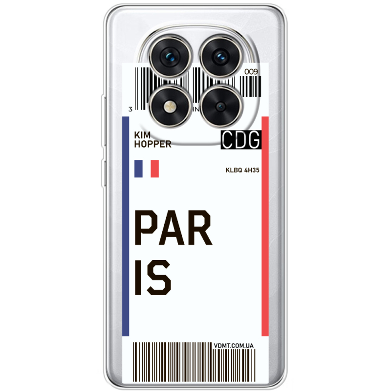 Прозорий чохол BoxFace Xiaomi Redmi Note 15 Pro Plus Ticket Paris
