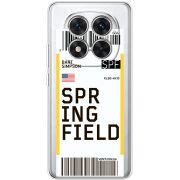 Прозорий чохол BoxFace Xiaomi Redmi Note 15 Pro Plus Ticket Springfield