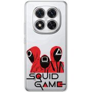 Прозорий чохол BoxFace Xiaomi Redmi Note 15 Pro Plus siquid game люди в красном