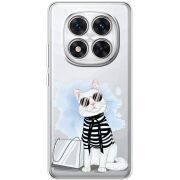 Прозорий чохол BoxFace Xiaomi Redmi Note 15 Pro Plus Cat Style